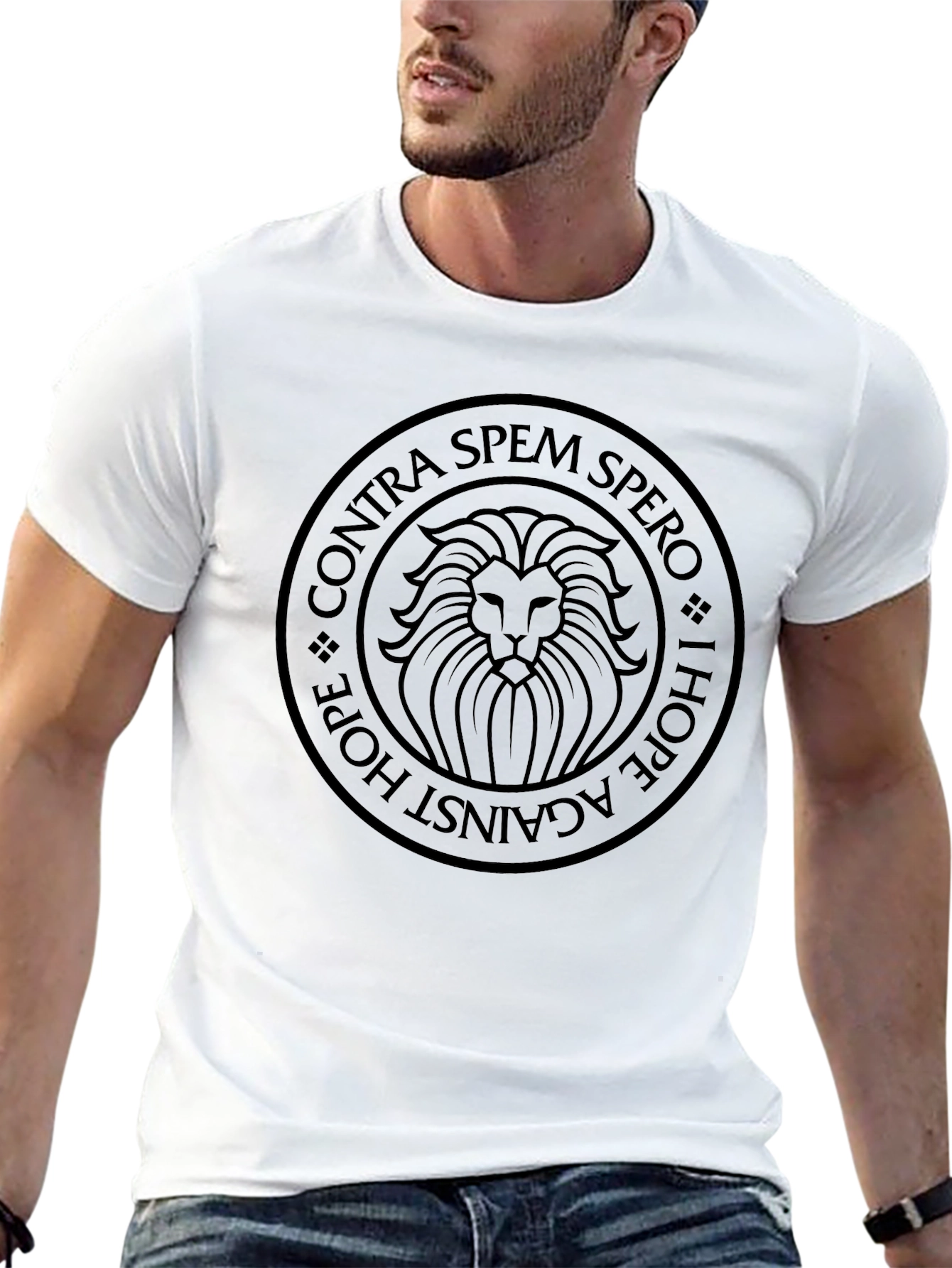 Contra Spem Spero Lion Graphic Tee