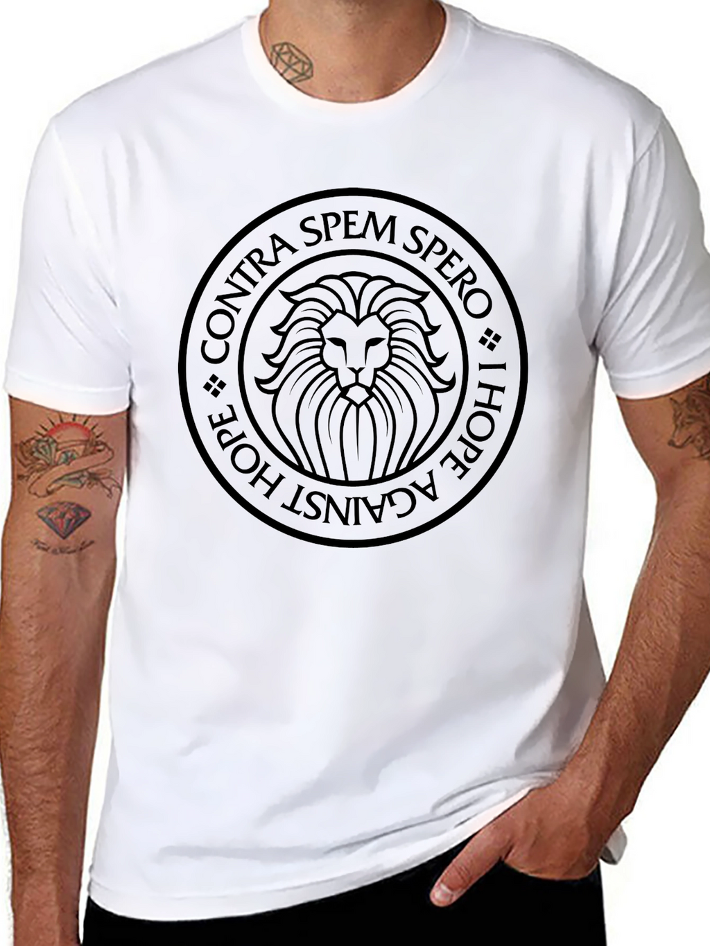 Contra Spem Spero Lion Graphic Tee