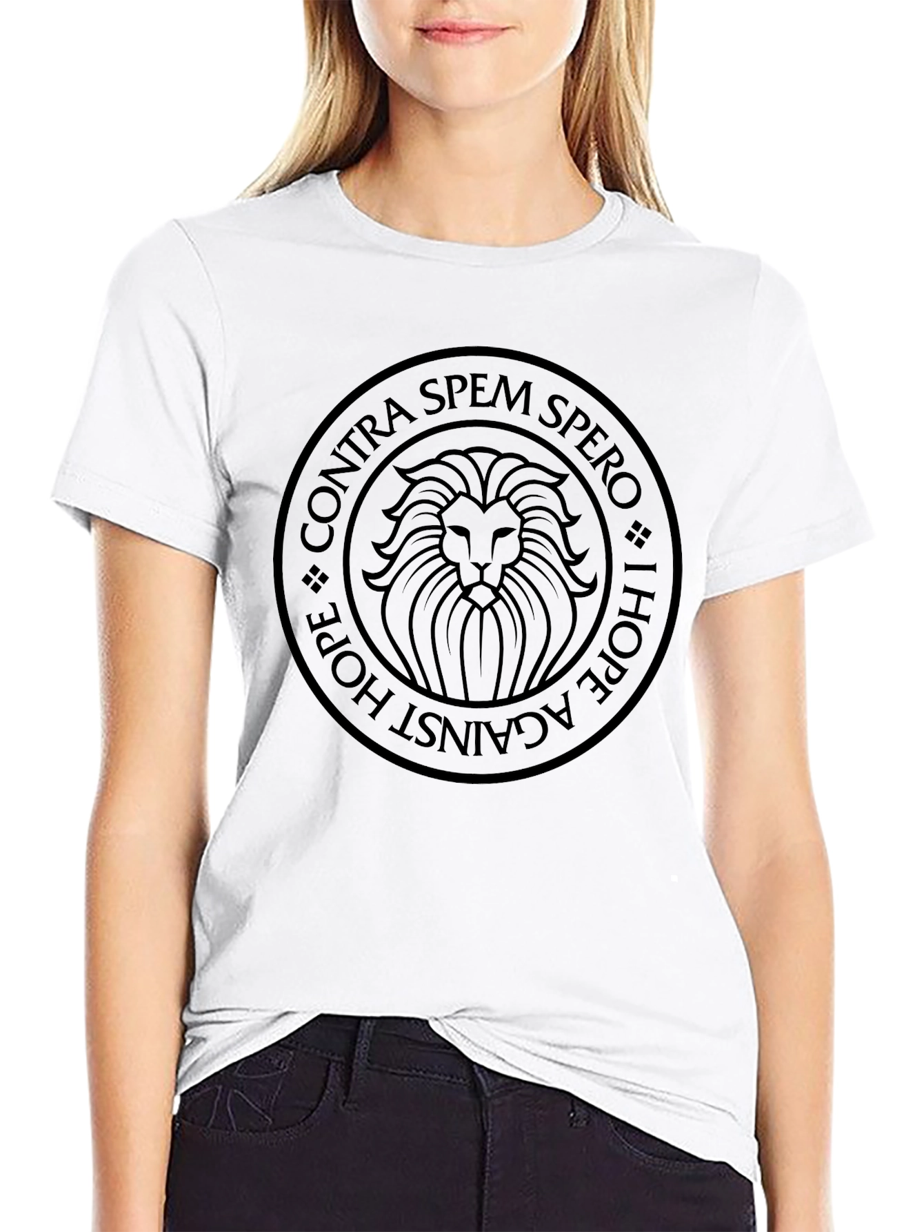 Contra Spem Spero Lion Graphic Tee