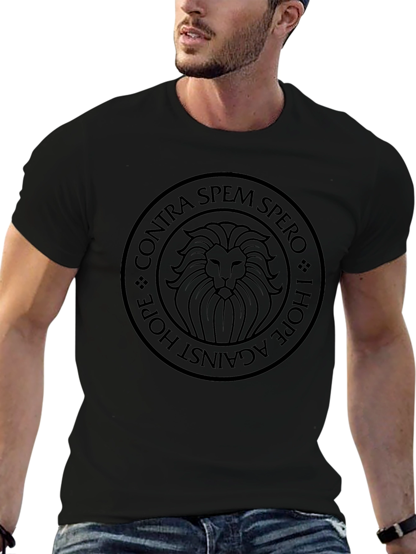 Contra Spem Spero Lion Graphic Tee