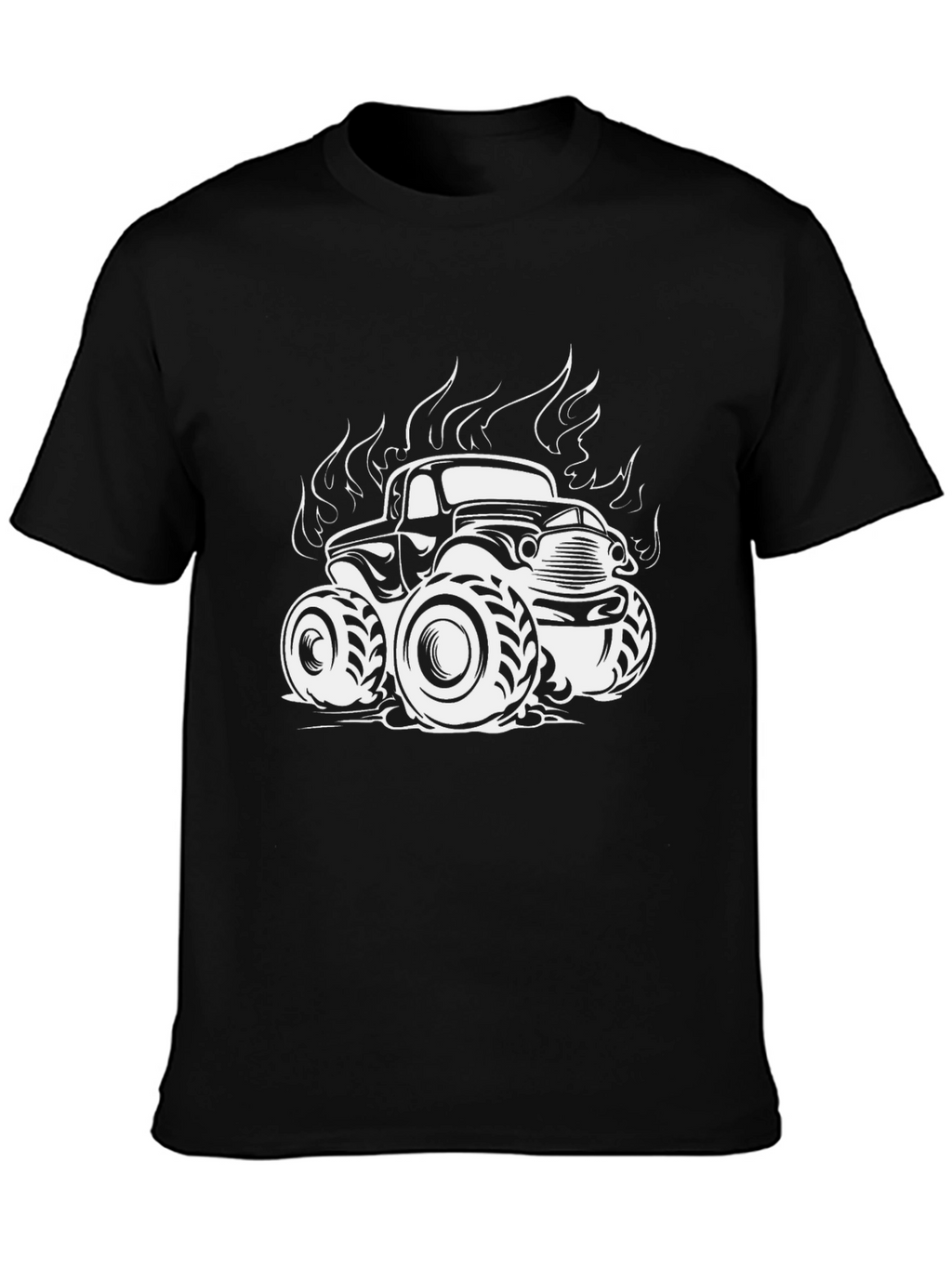 Monster Truck Tee - Black Graphic T-Shirt