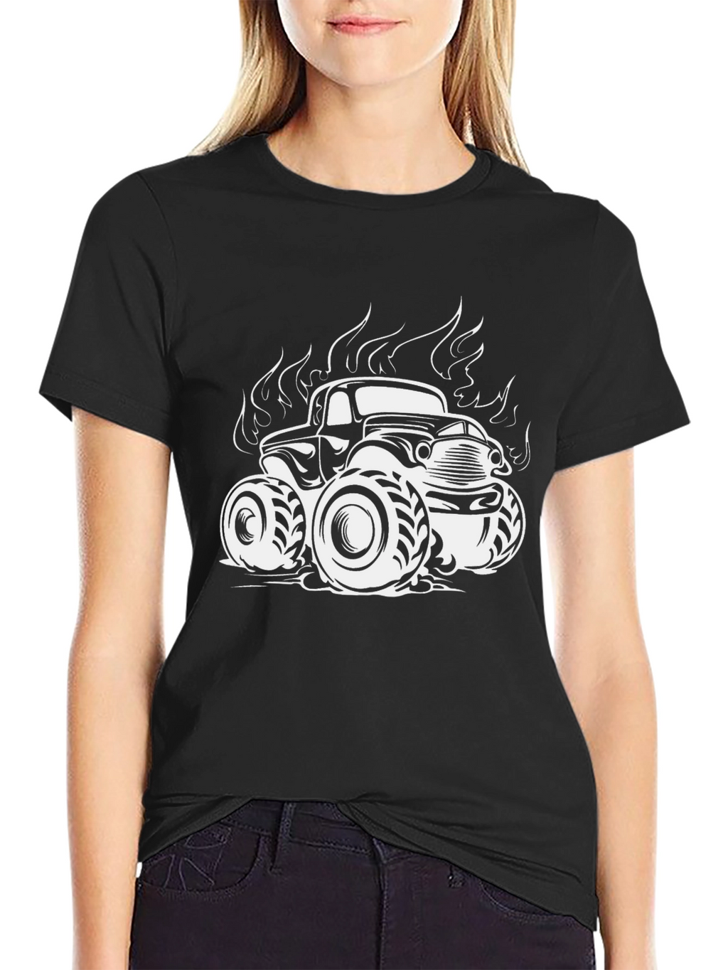 Monster Truck Tee - Black Graphic T-Shirt