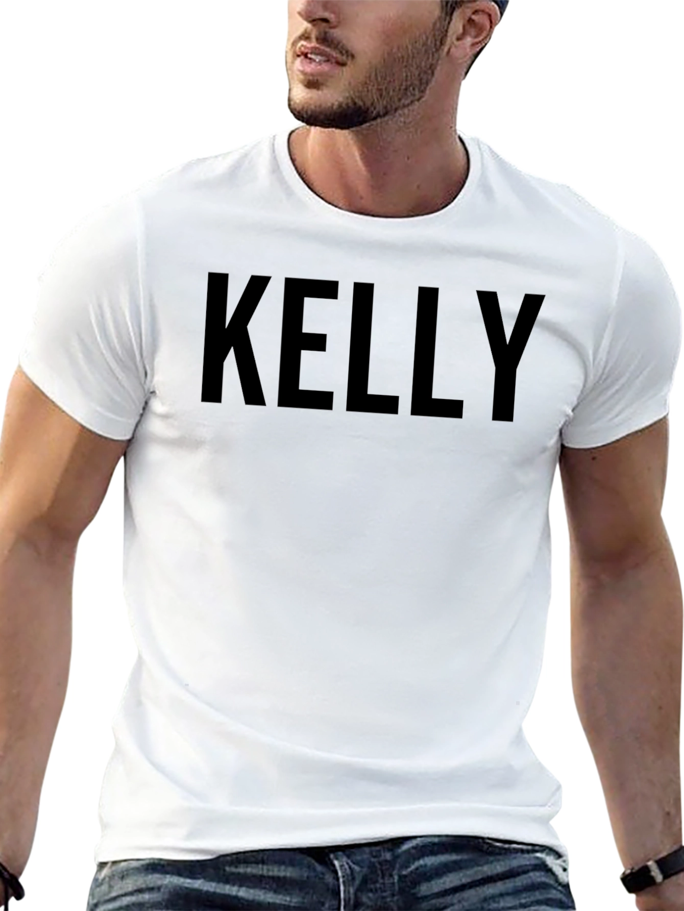 Kelly Black T-Shirt - Custom Name Tee