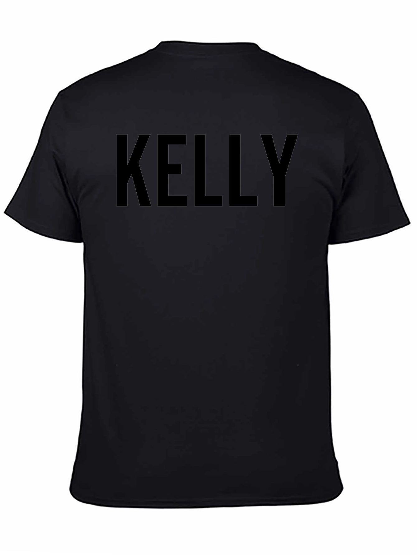 Kelly Black T-Shirt - Custom Name Tee