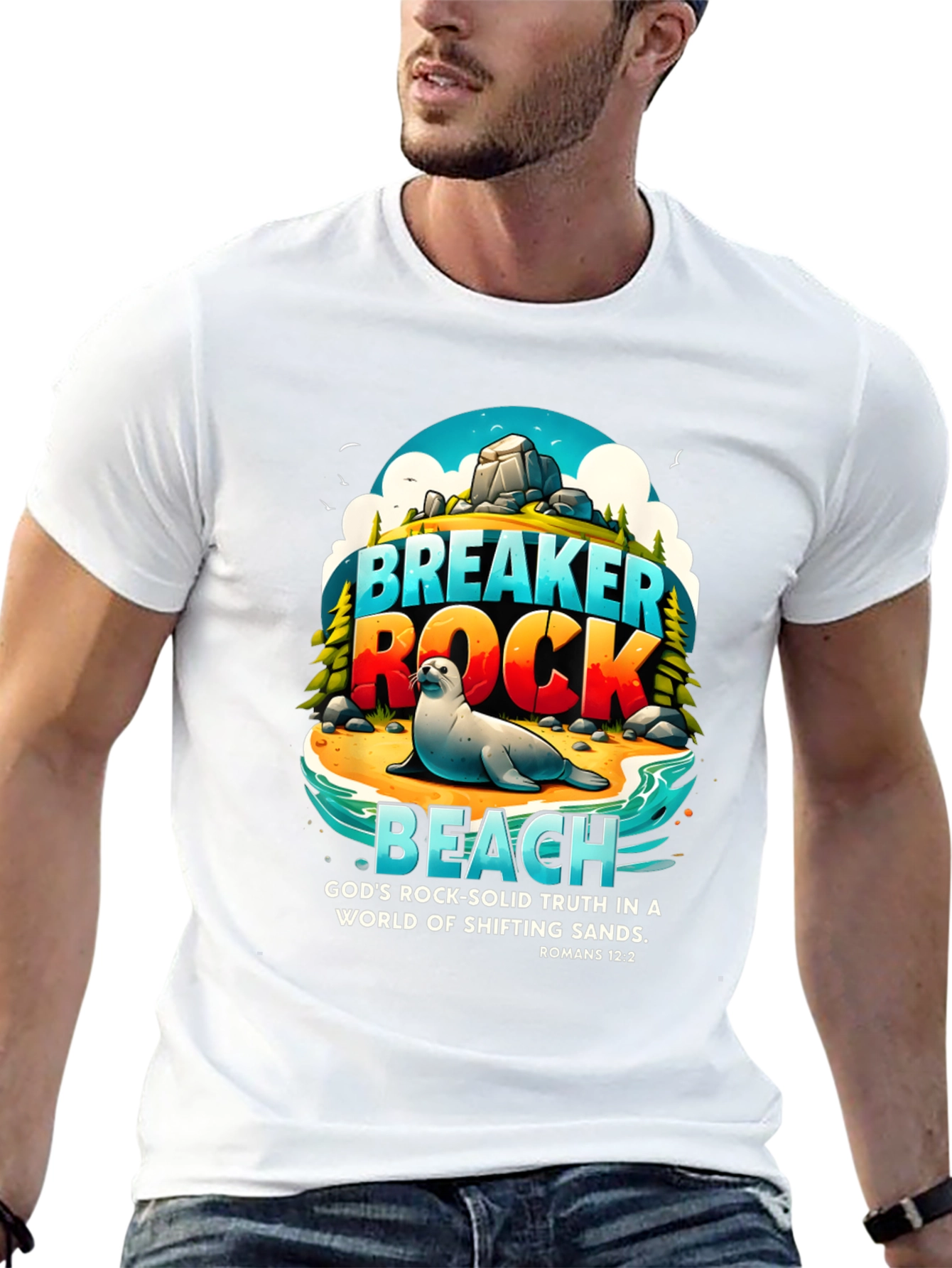 Breaker Rock Beach Graphic T-Shirt