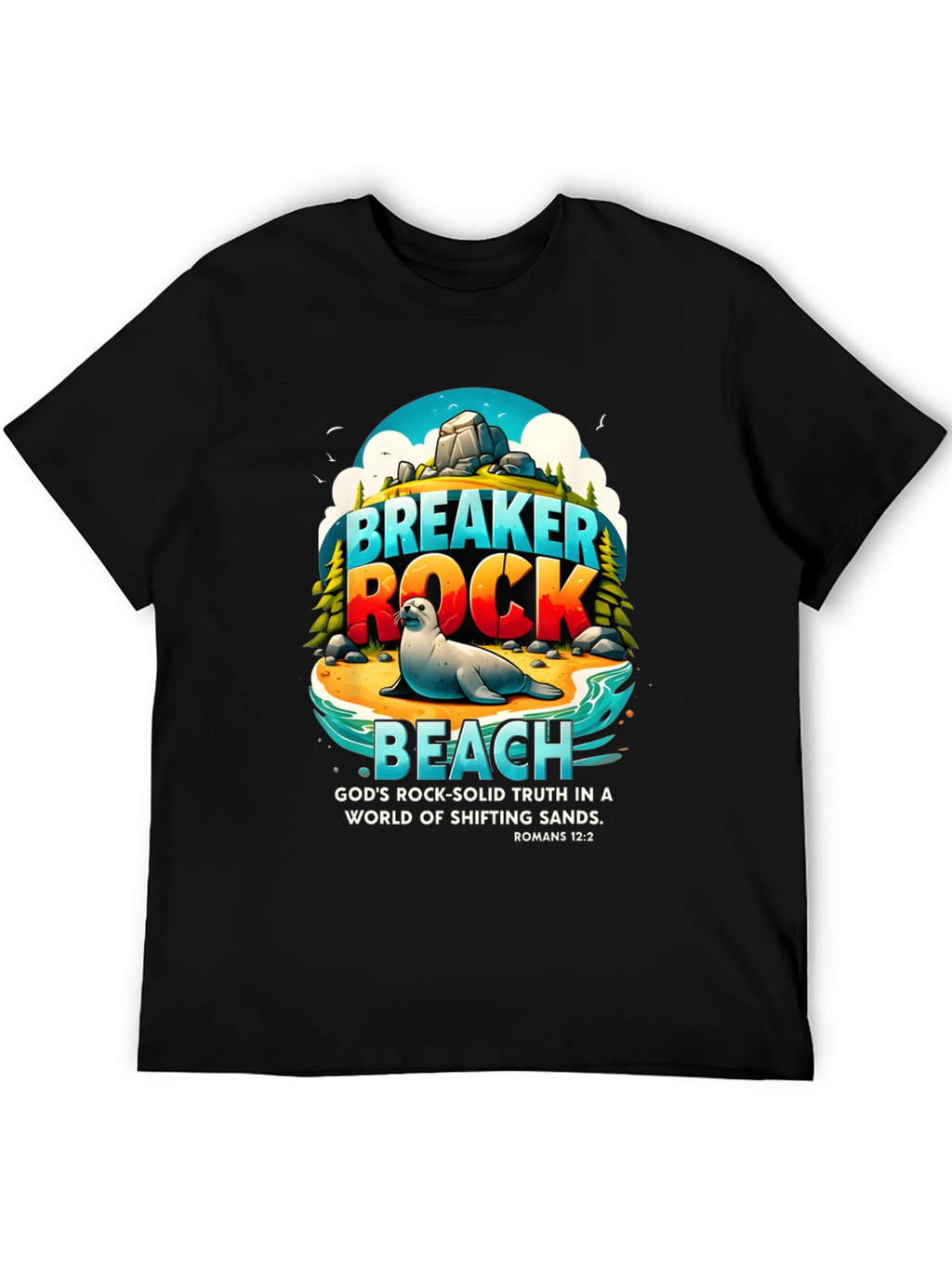 Breaker Rock Beach Graphic T-Shirt