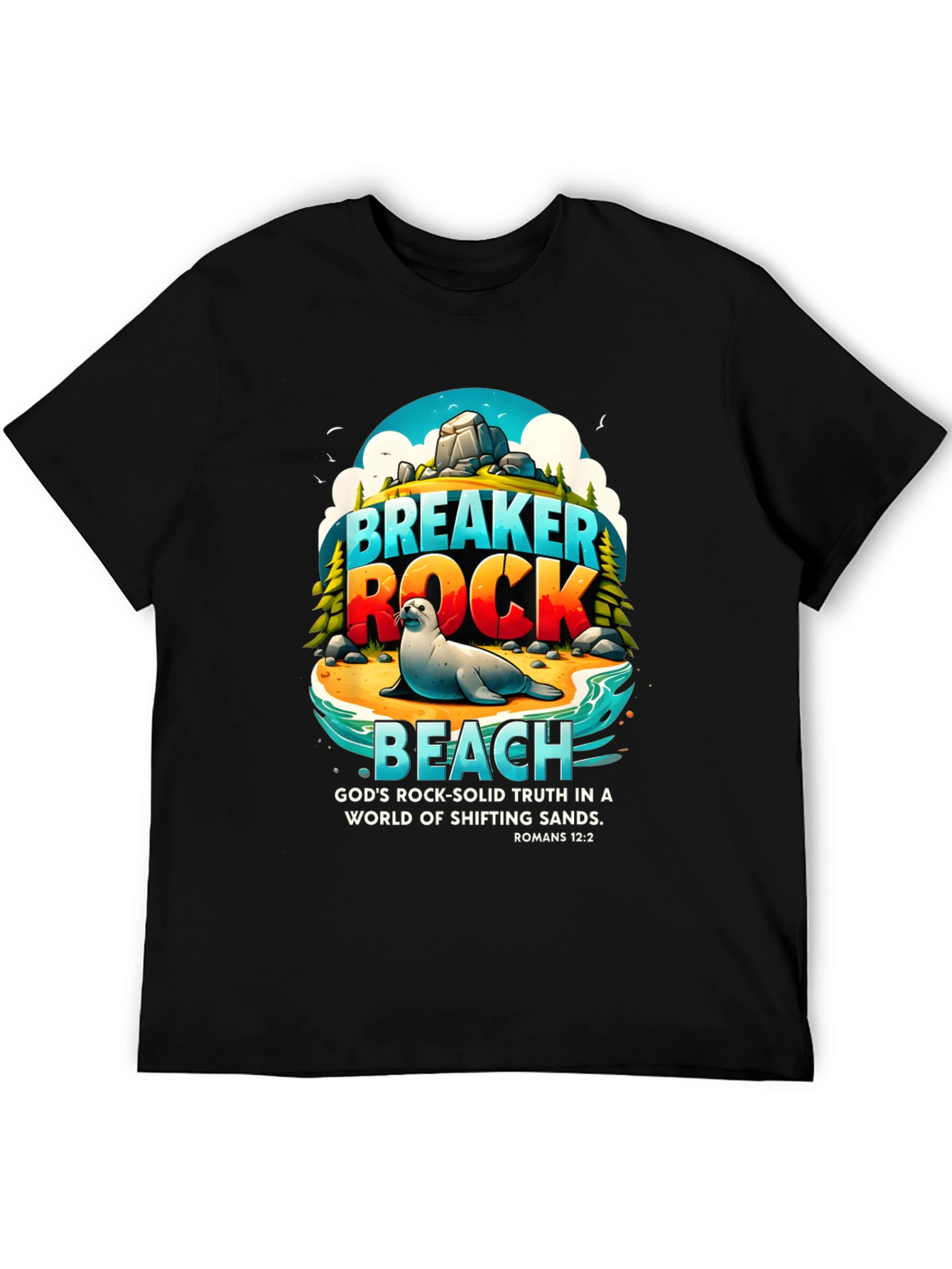 Breaker Rock Beach Graphic T-Shirt