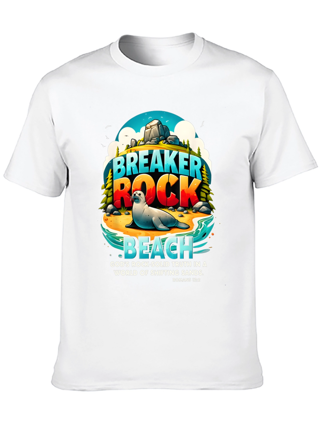 Breaker Rock Beach Graphic T-Shirt