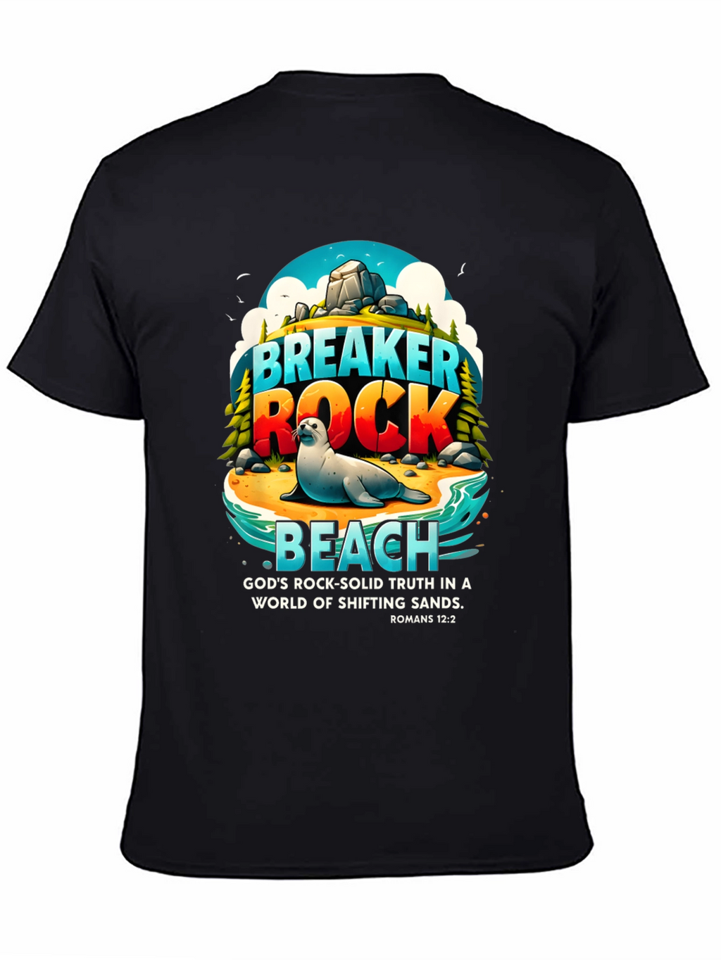 Breaker Rock Beach Graphic T-Shirt