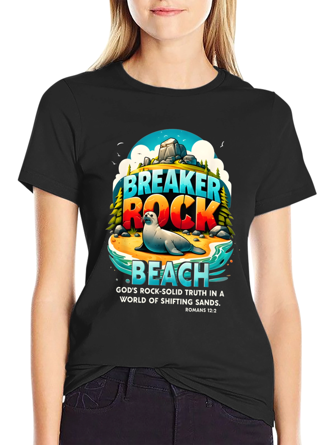 Breaker Rock Beach Graphic T-Shirt