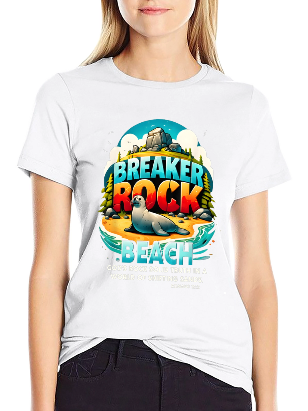 Breaker Rock Beach Graphic T-Shirt