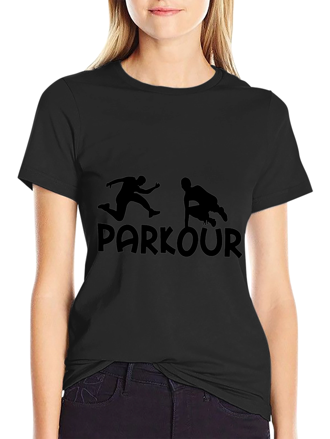 Parkour T-Shirt - Urban Sport Silhouette
