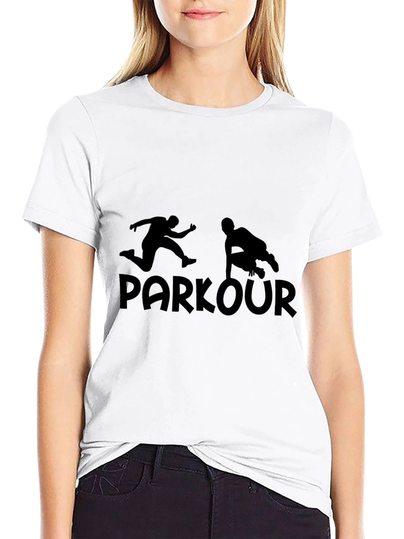 Parkour T-Shirt - Urban Sport Silhouette