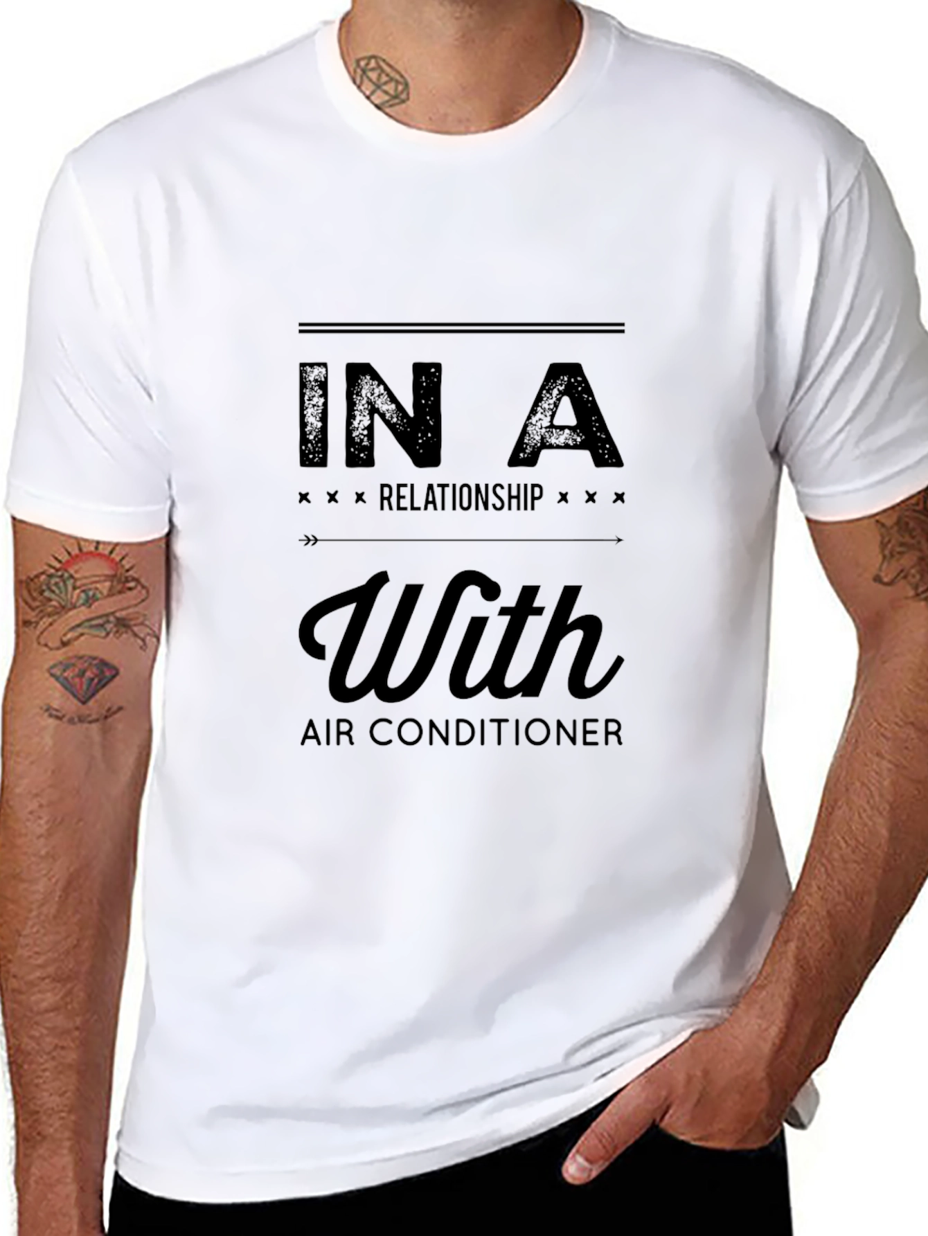 In a Relationship With Air Conditioner T-Shirt