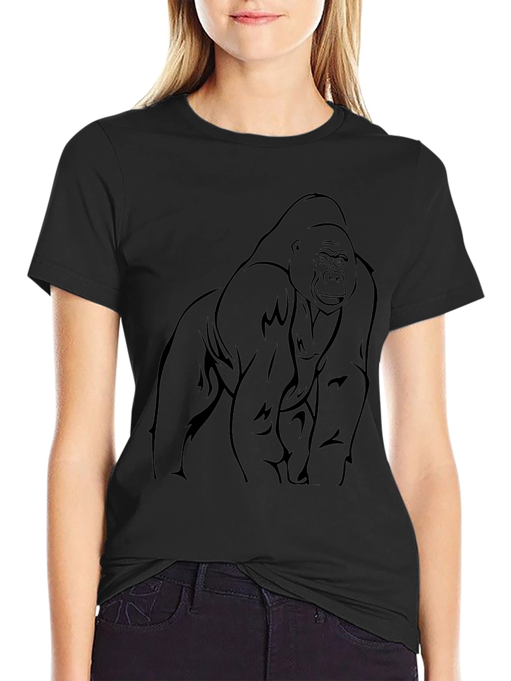 Gorilla Graphic Black T-Shirt