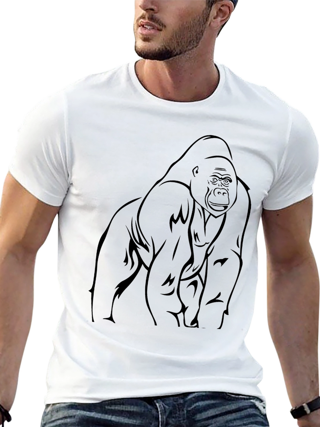 Gorilla Graphic Black T-Shirt