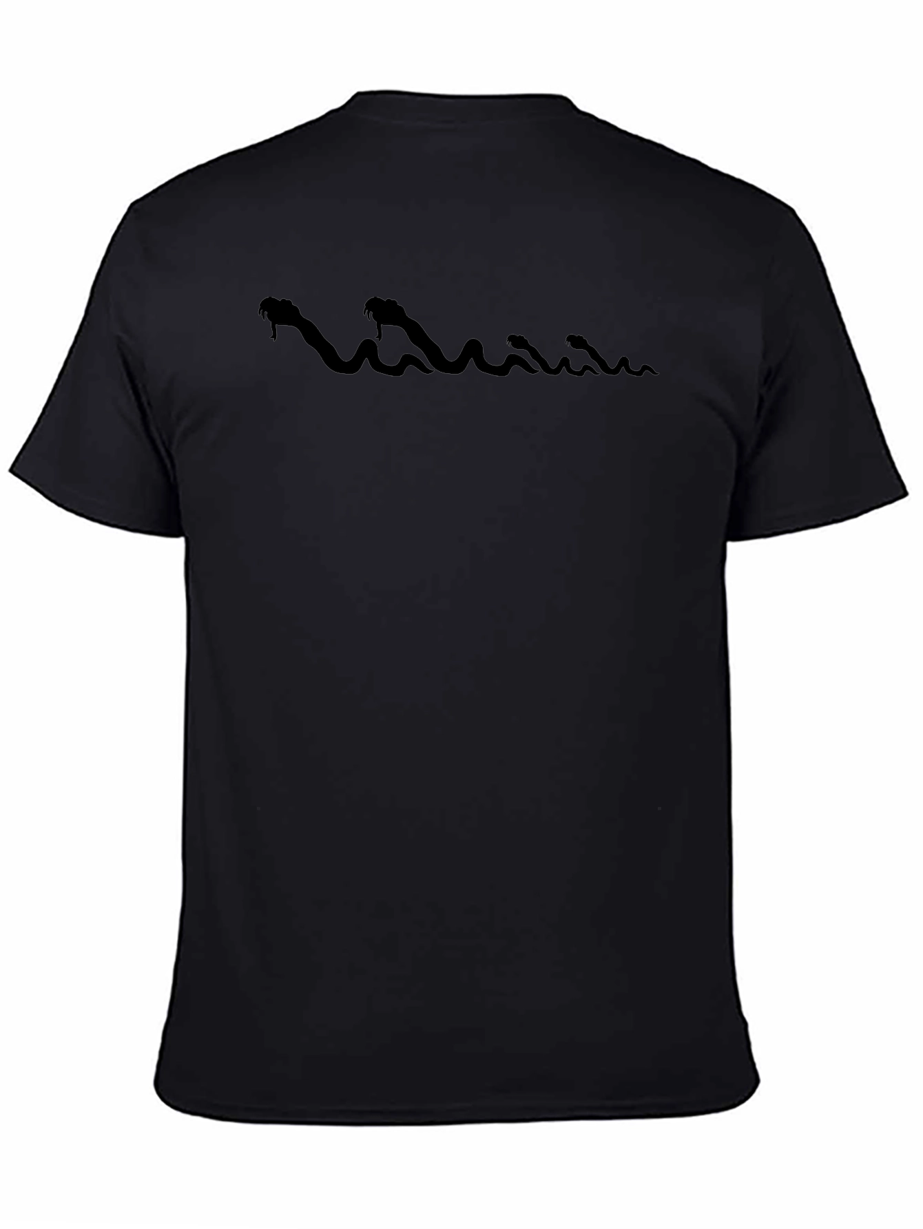 Mens Black Snake Graphic Tee - Stylish & Comfortable