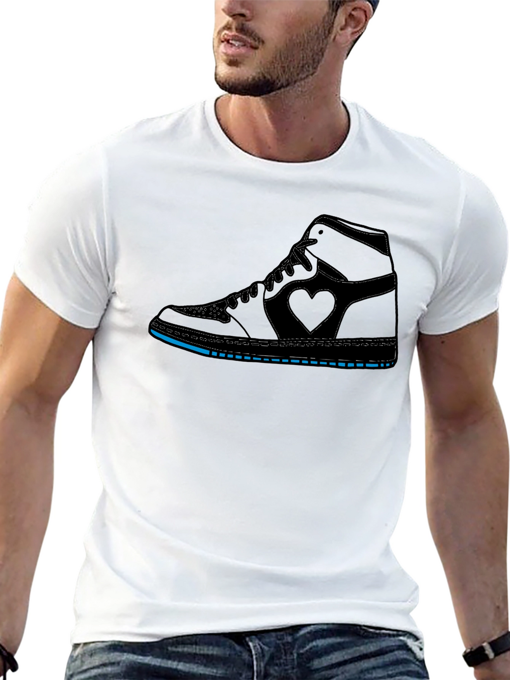 Cool Sneaker Graphic Tee - Black