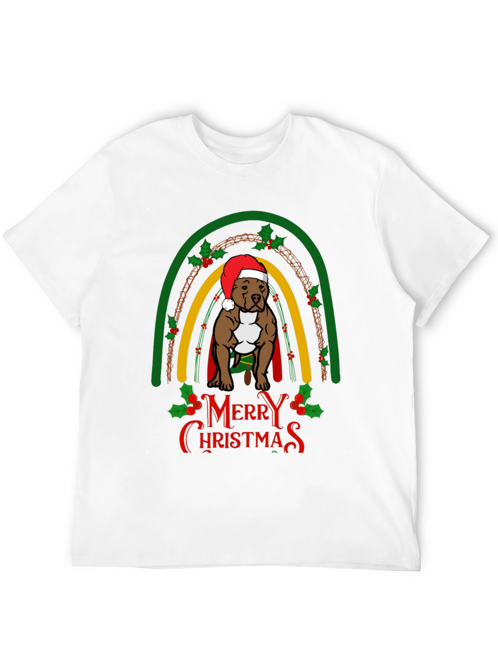 Merry Christmas Pitbull T-Shirt