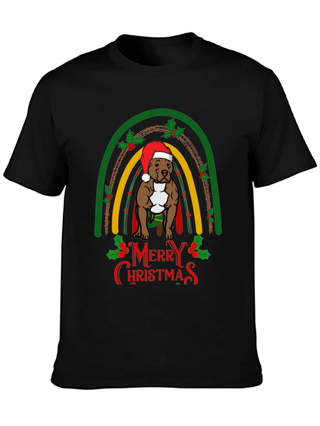 Merry Christmas Pitbull T-Shirt