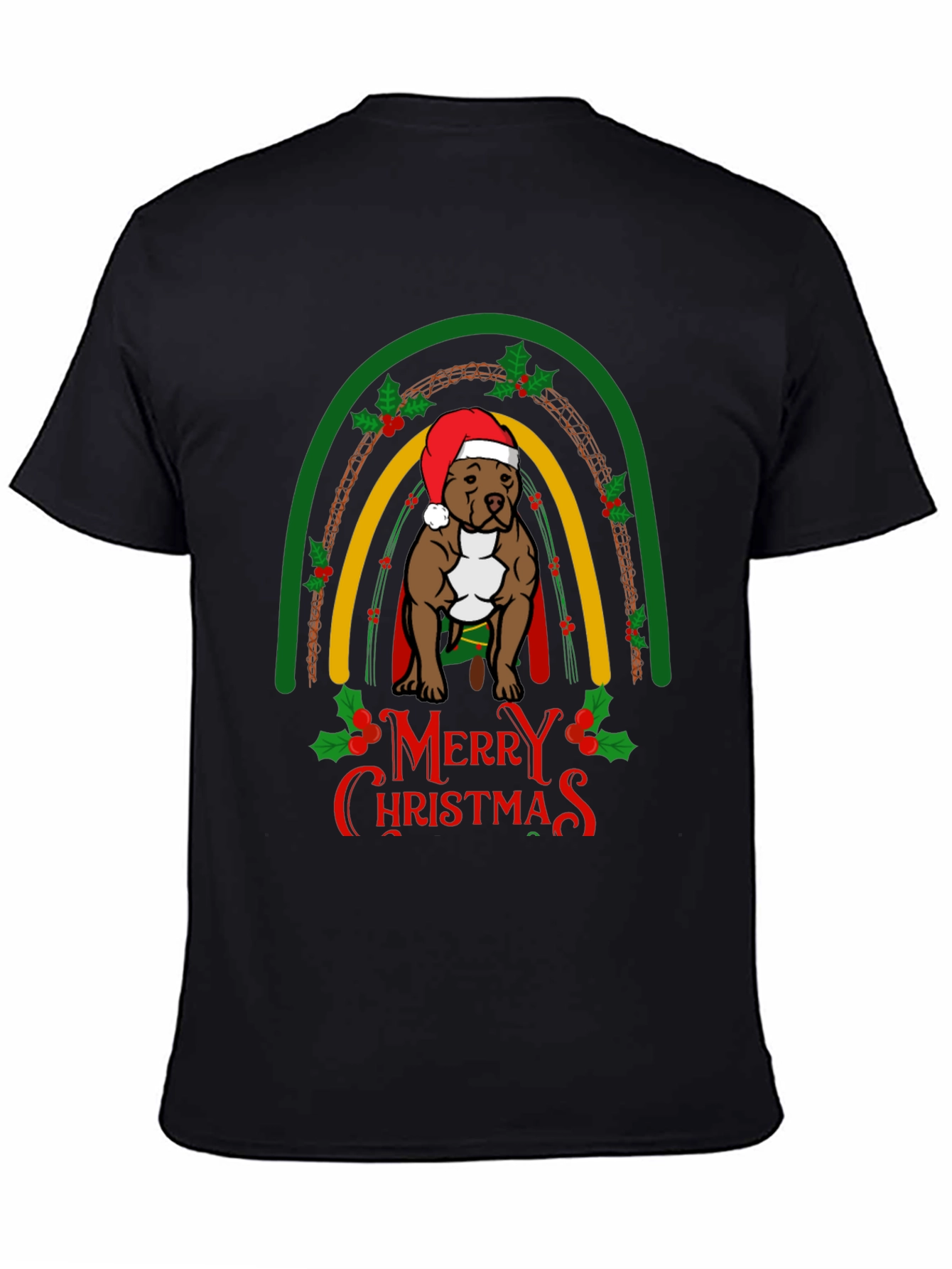 Merry Christmas Pitbull T-Shirt