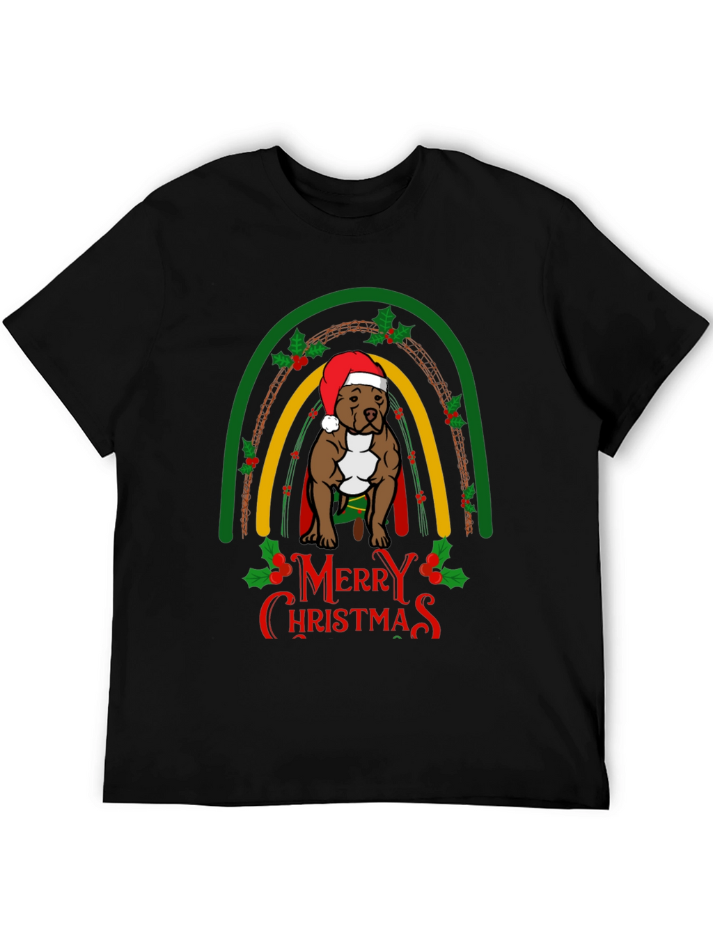 Merry Christmas Pitbull T-Shirt