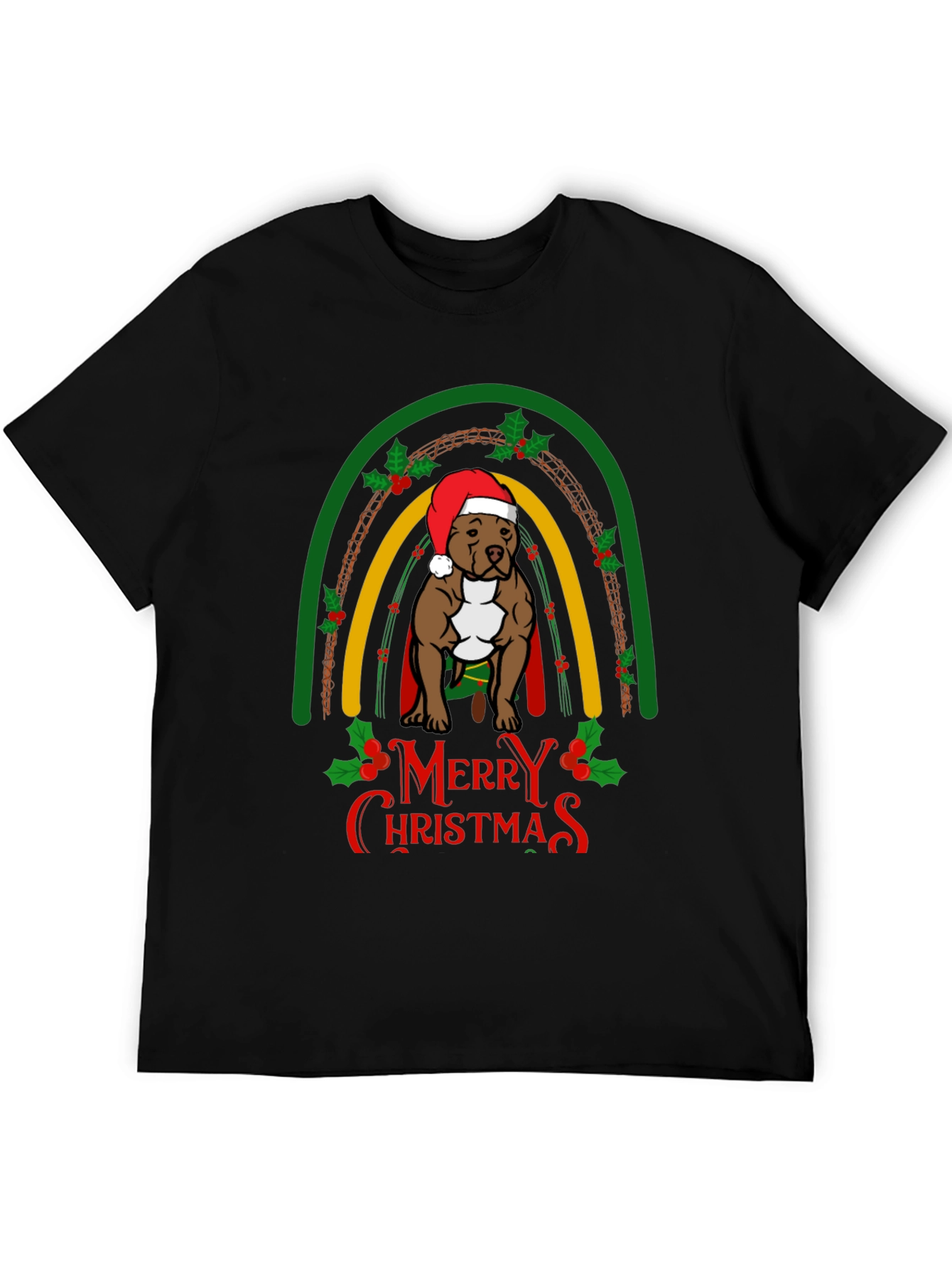 Merry Christmas Pitbull T-Shirt