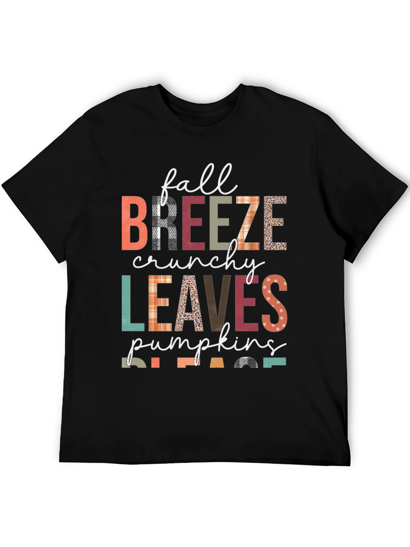 Fall Breeze Crunchy Leaves Pumpkins Please T-Shirt