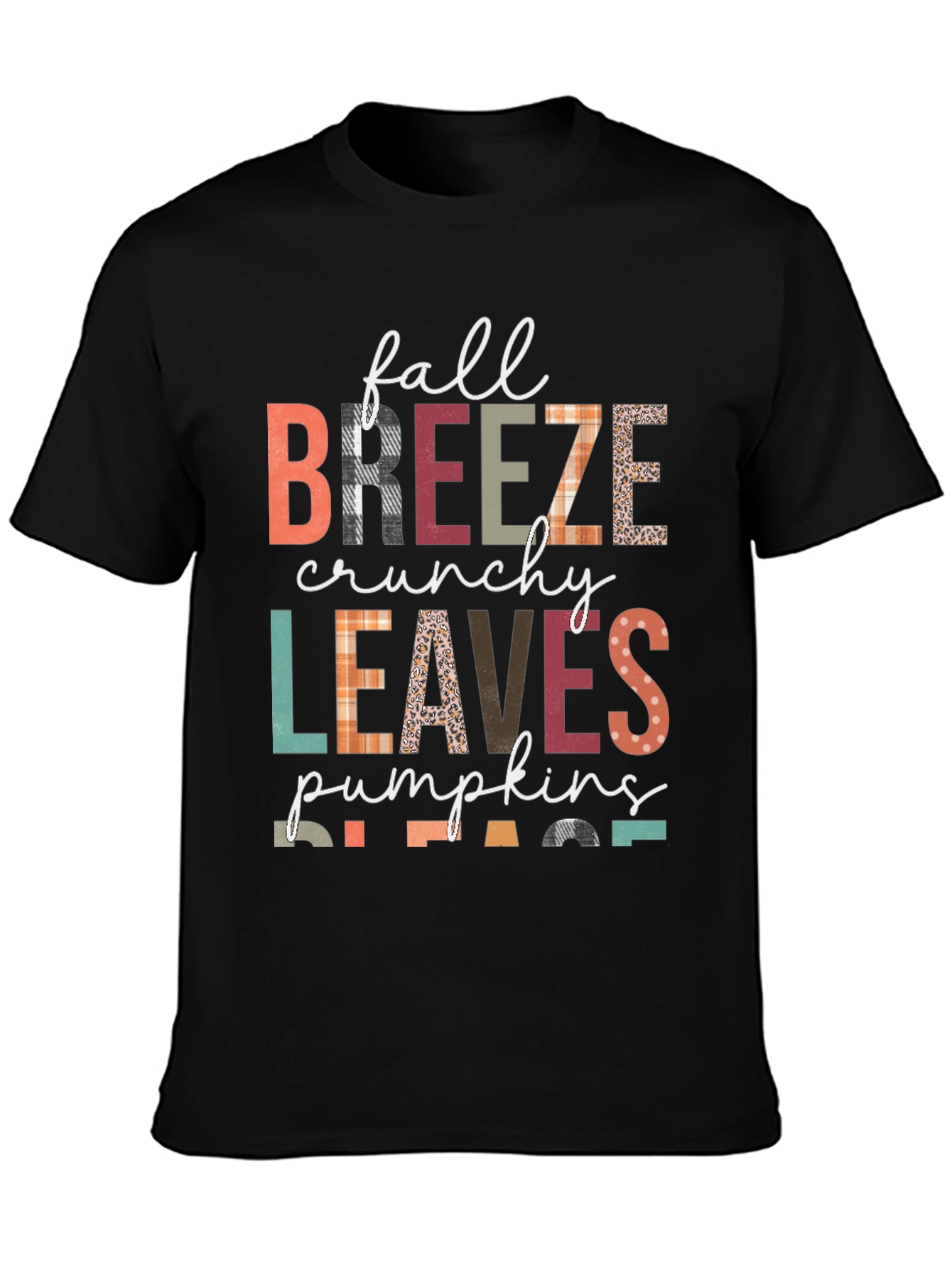 Fall Breeze Crunchy Leaves Pumpkins Please T-Shirt