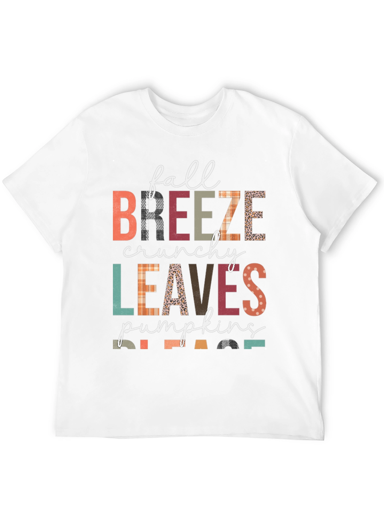 Fall Breeze Crunchy Leaves Pumpkins Please T-Shirt