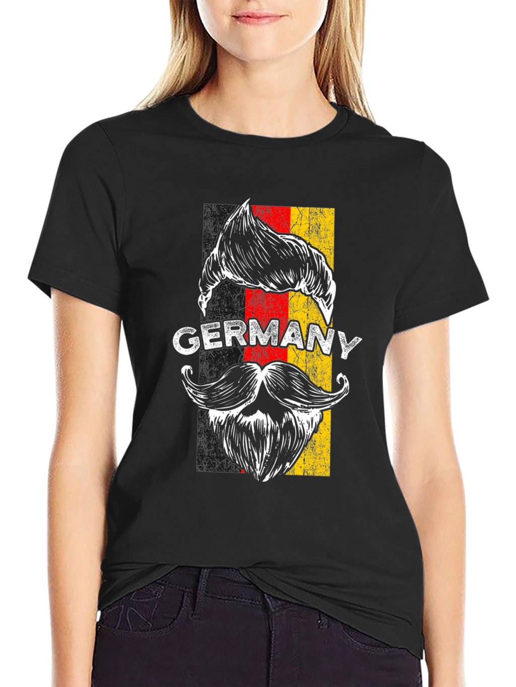Germany Pride T-Shirt - Mustache Graphic Tee