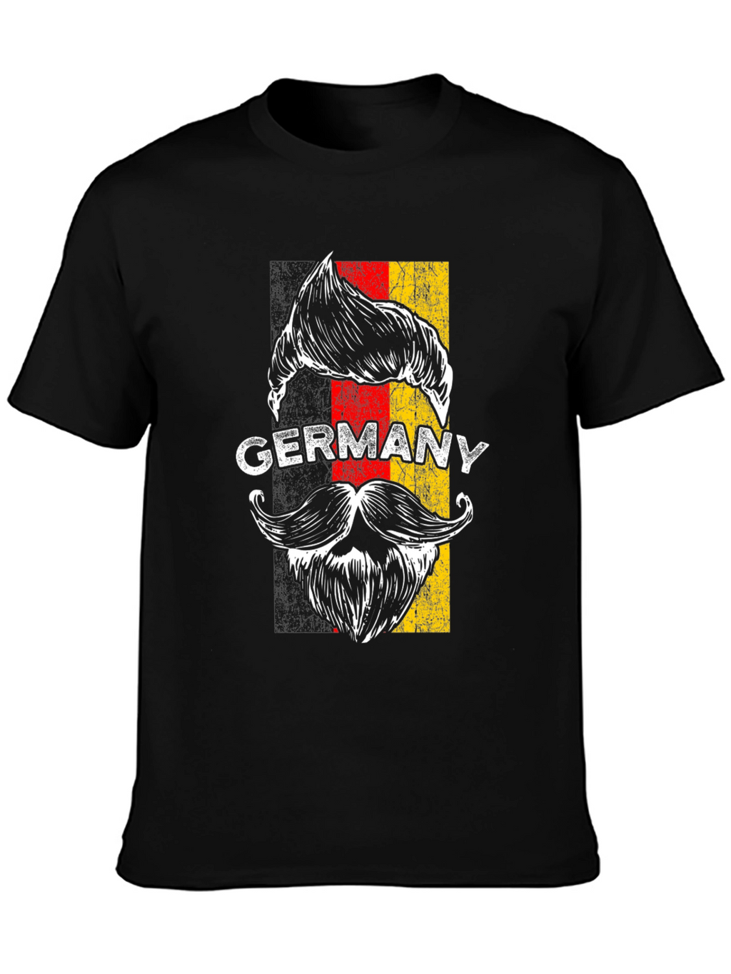 Germany Pride T-Shirt - Mustache Graphic Tee