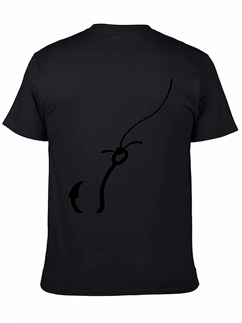Fishing Hook Graphic Tee - Casual Style