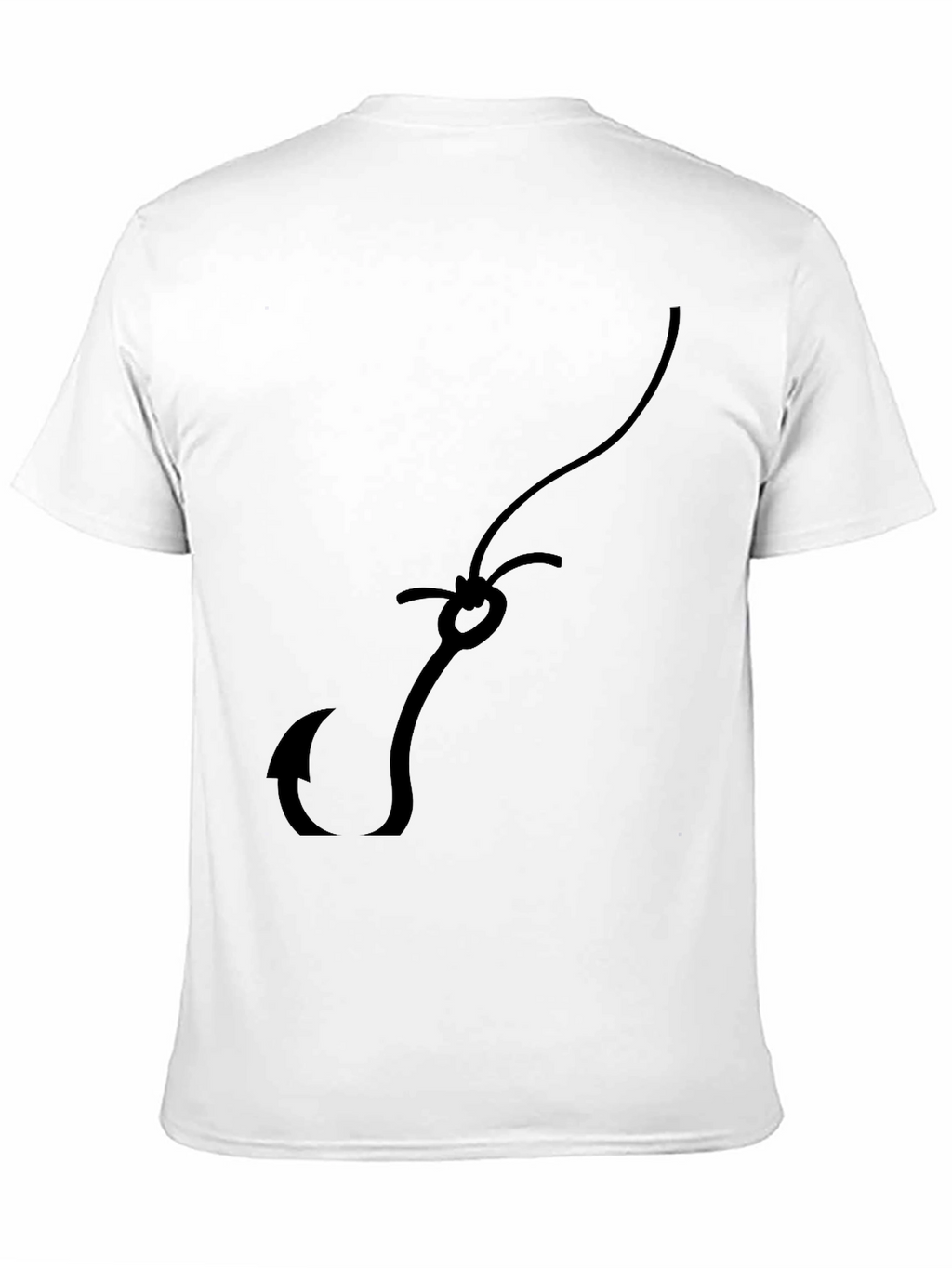 Fishing Hook Graphic Tee - Casual Style