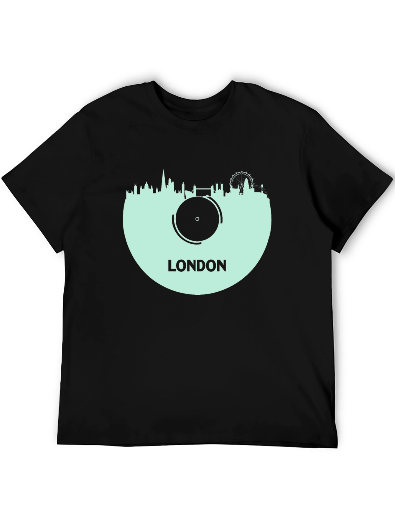 London Skyline Record T-Shirt