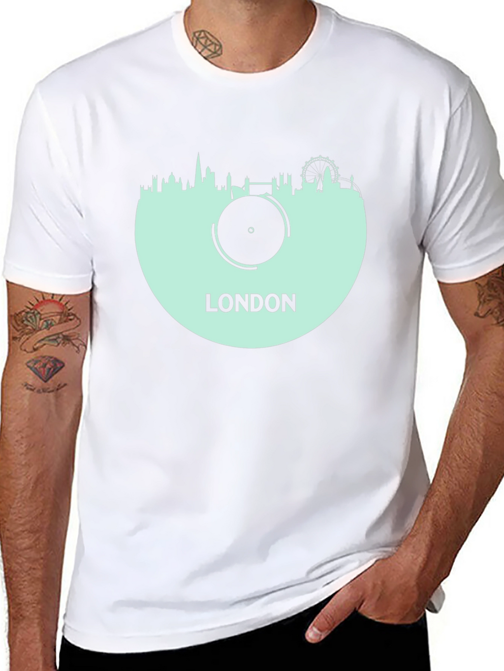 London Skyline Record T-Shirt