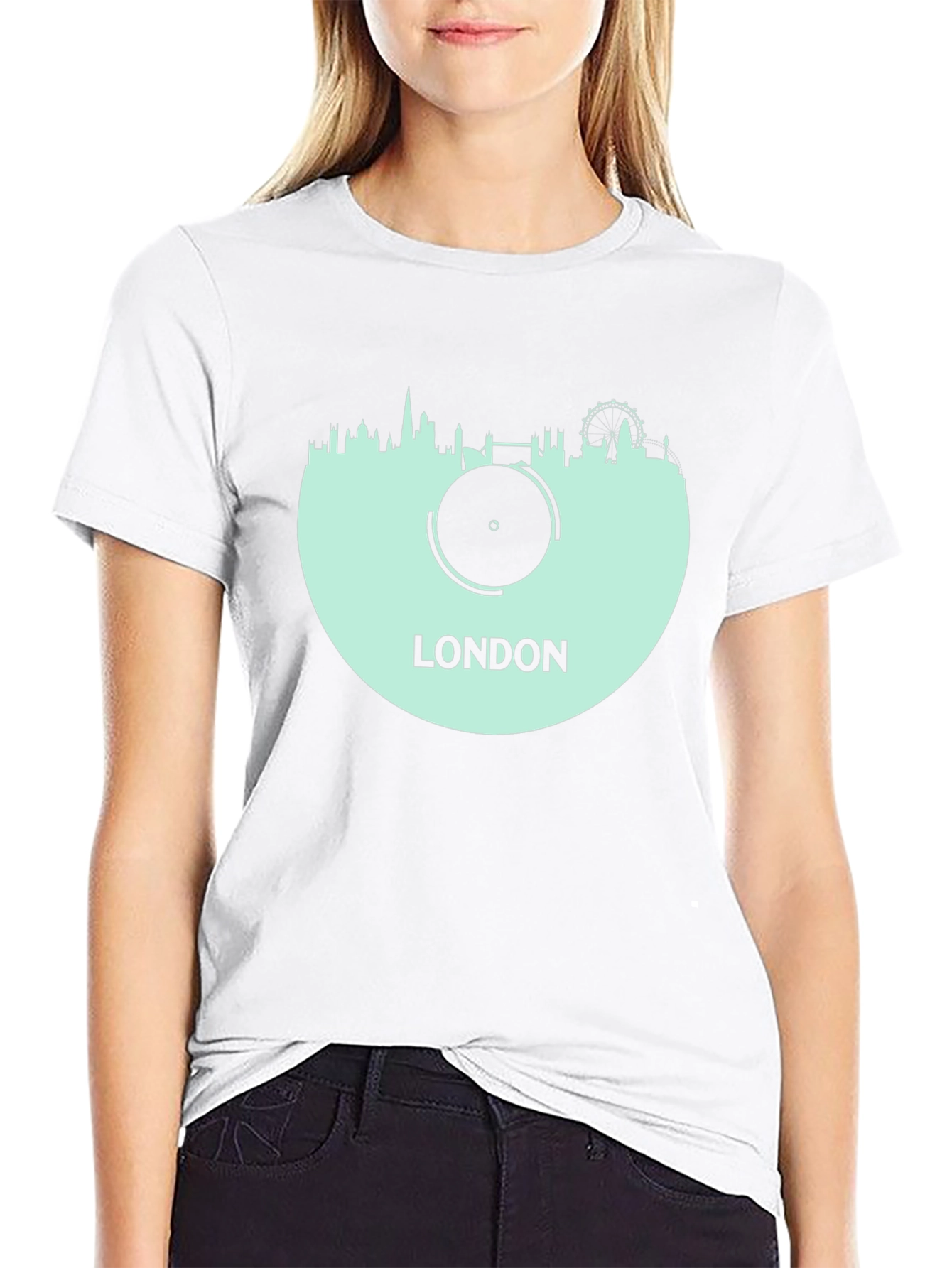 London Skyline Record T-Shirt