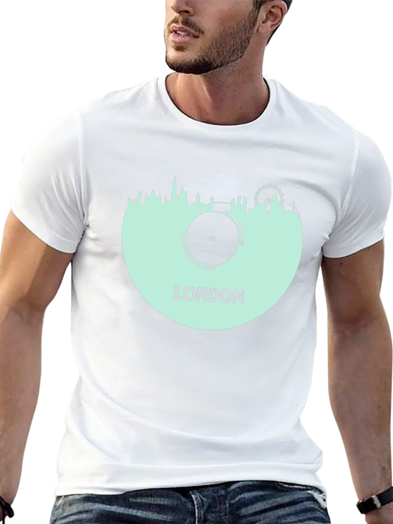 London Skyline Record T-Shirt