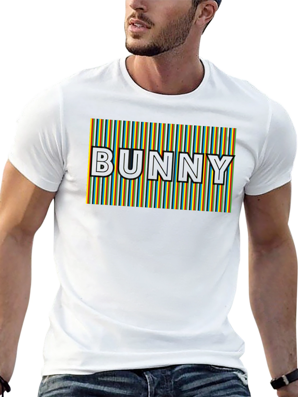 Bunny Retro Stripe T-Shirt