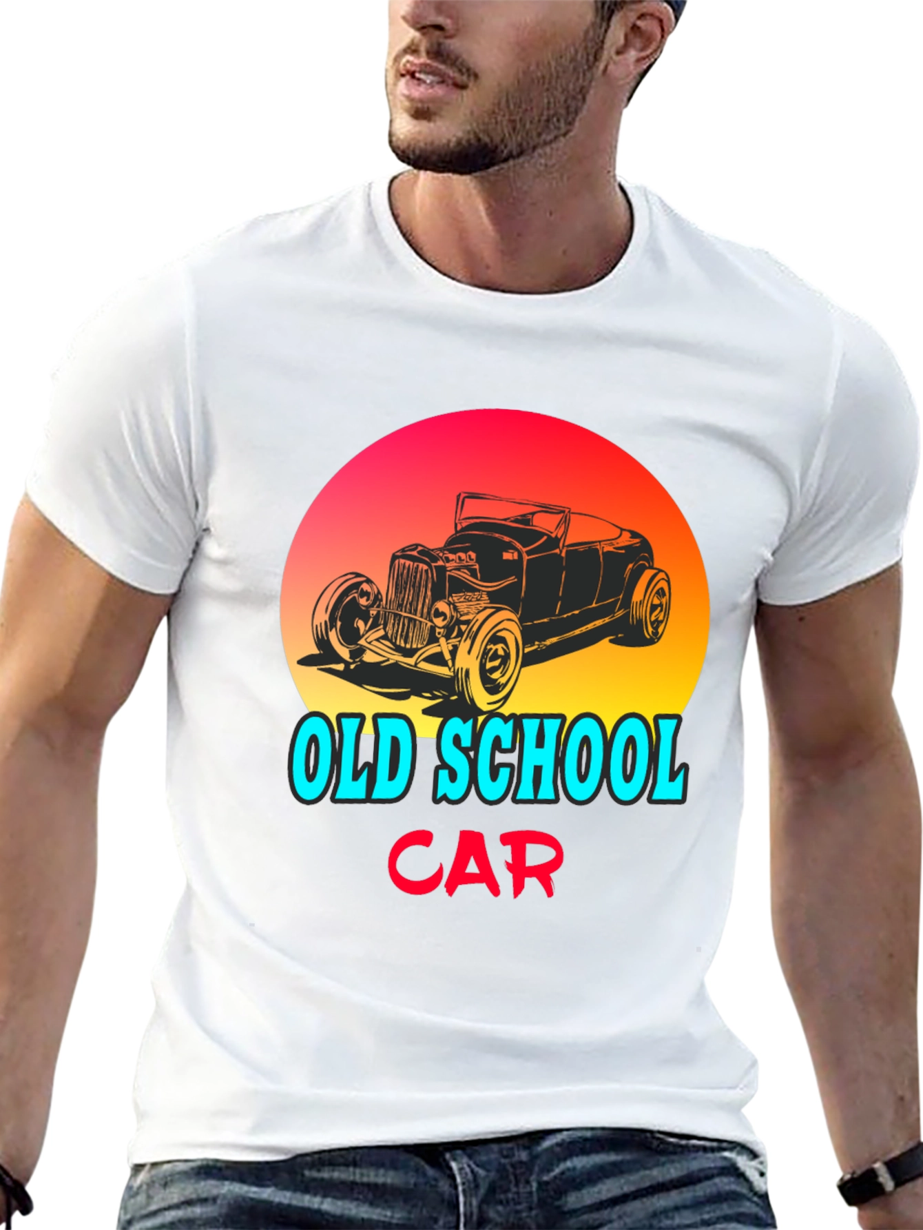 Old School Car Graphic T-Shirt