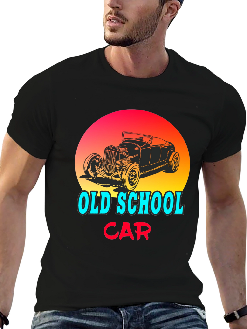 Old School Car Graphic T-Shirt