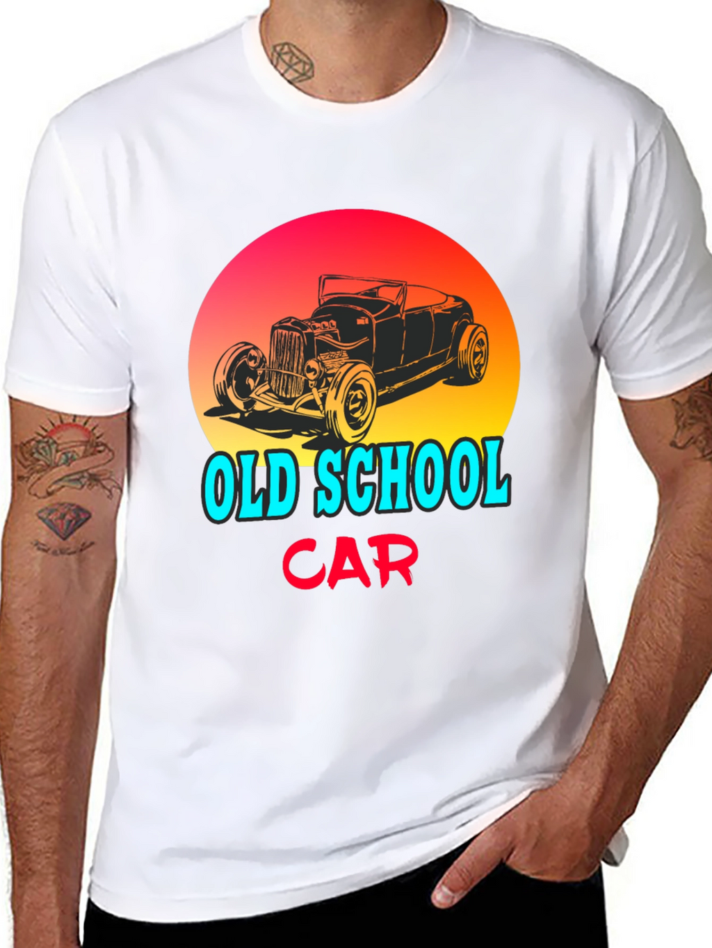 Old School Car Graphic T-Shirt