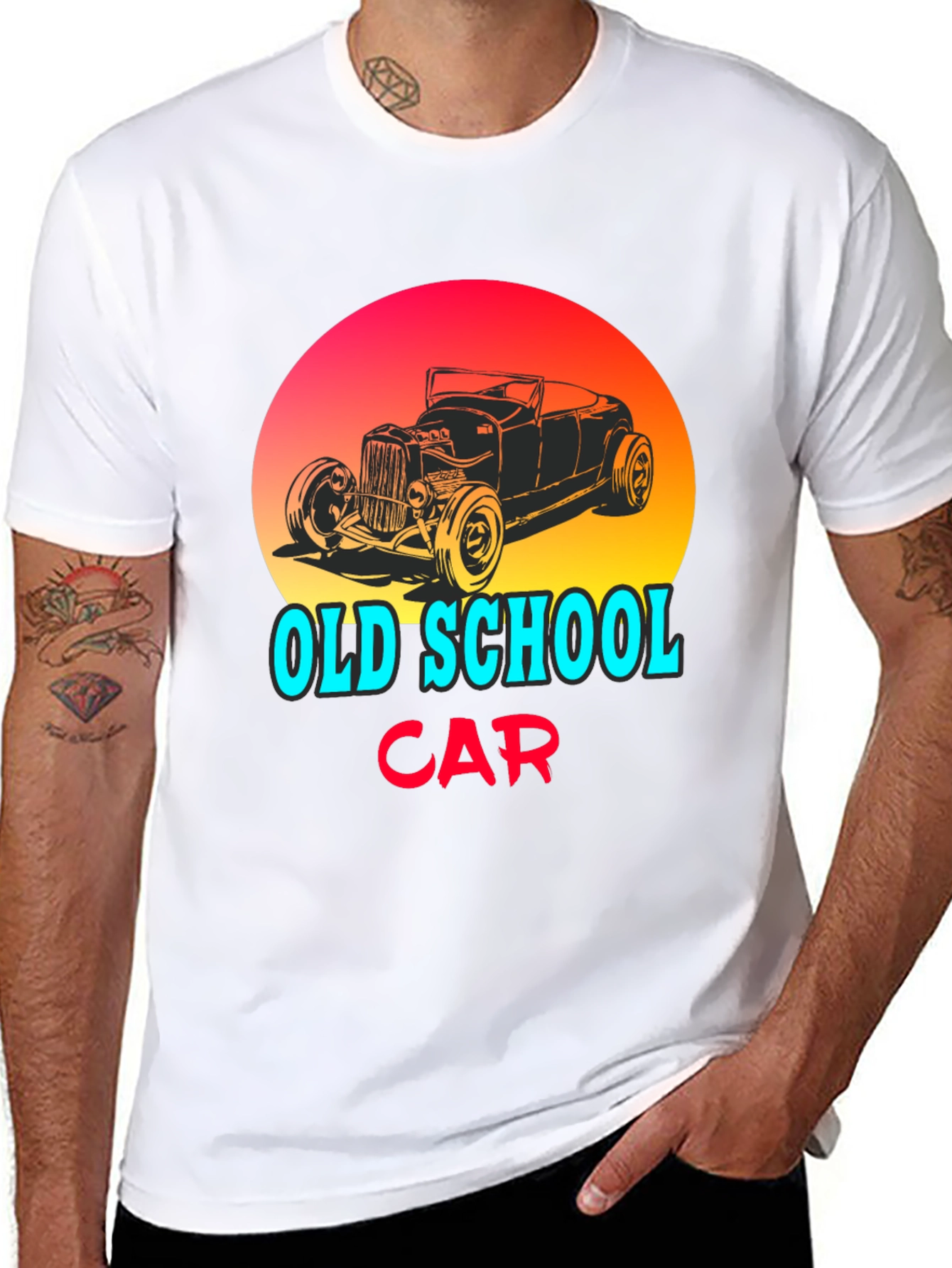 Old School Car Graphic T-Shirt
