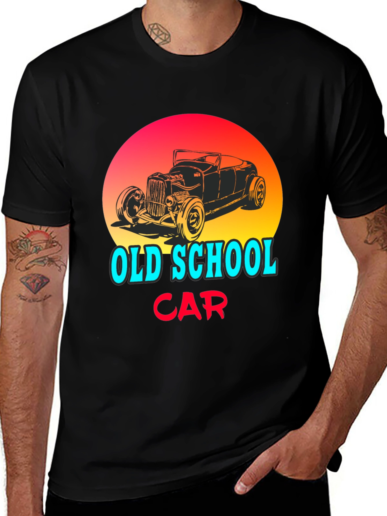 Old School Car Graphic T-Shirt