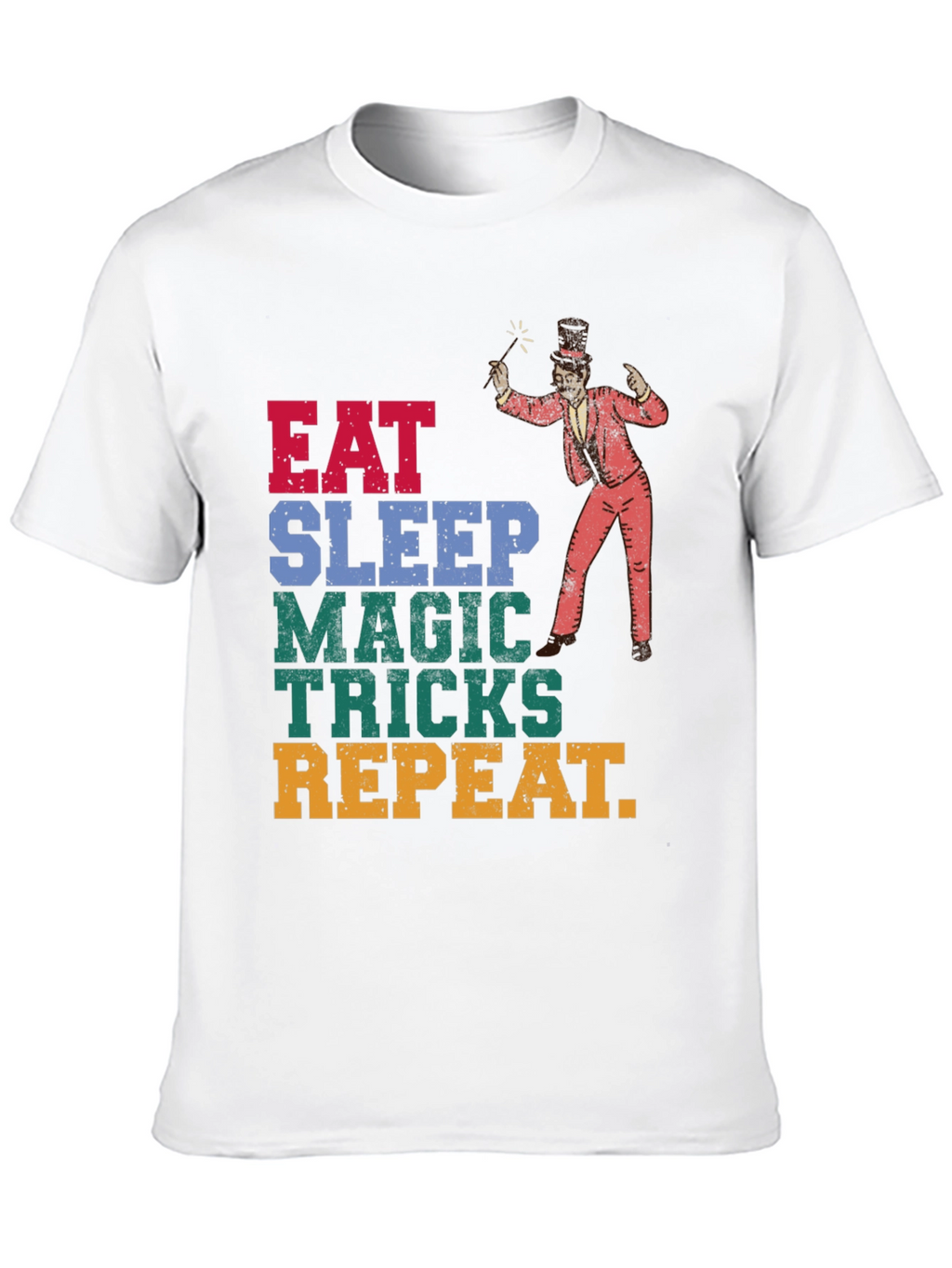 Eat Sleep Magic Tricks Repeat Graphic Tee
