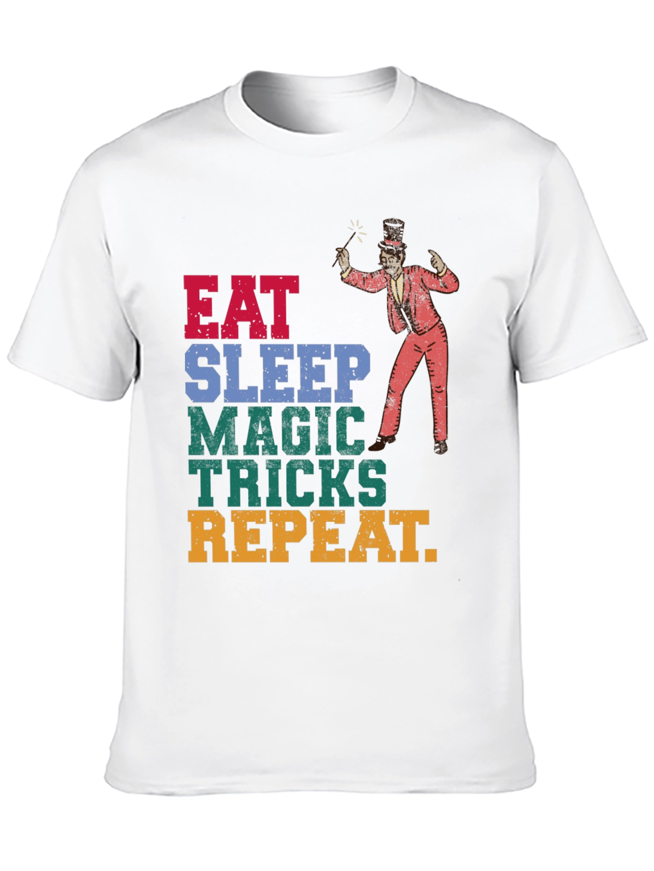 Eat Sleep Magic Tricks Repeat Graphic Tee