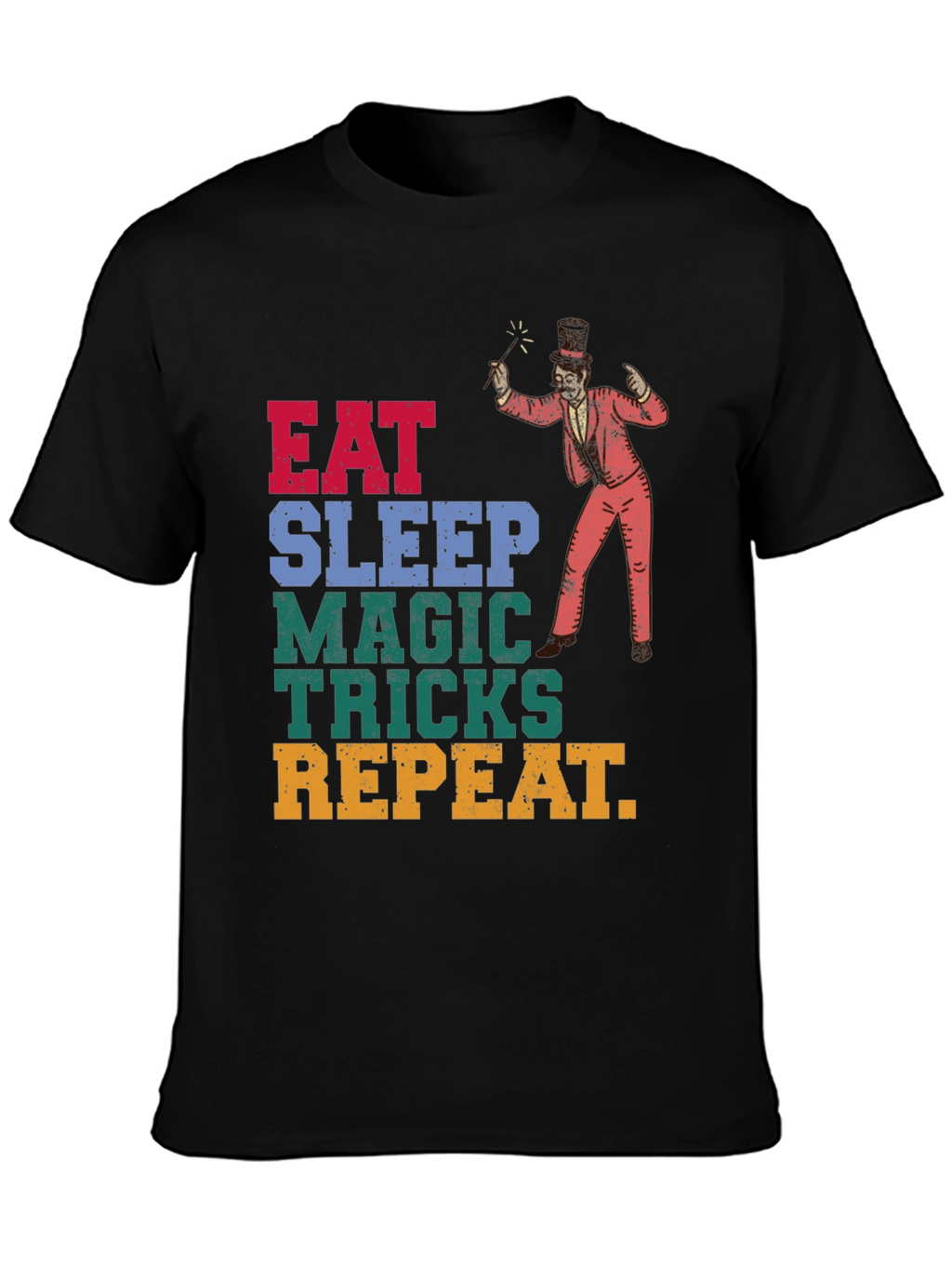 Eat Sleep Magic Tricks Repeat Graphic Tee