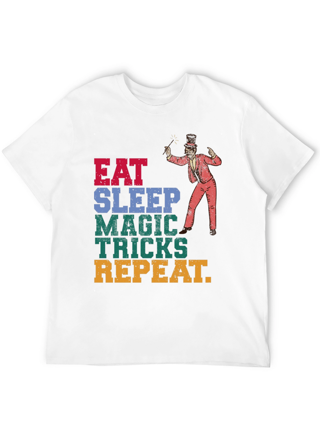 Eat Sleep Magic Tricks Repeat Graphic Tee