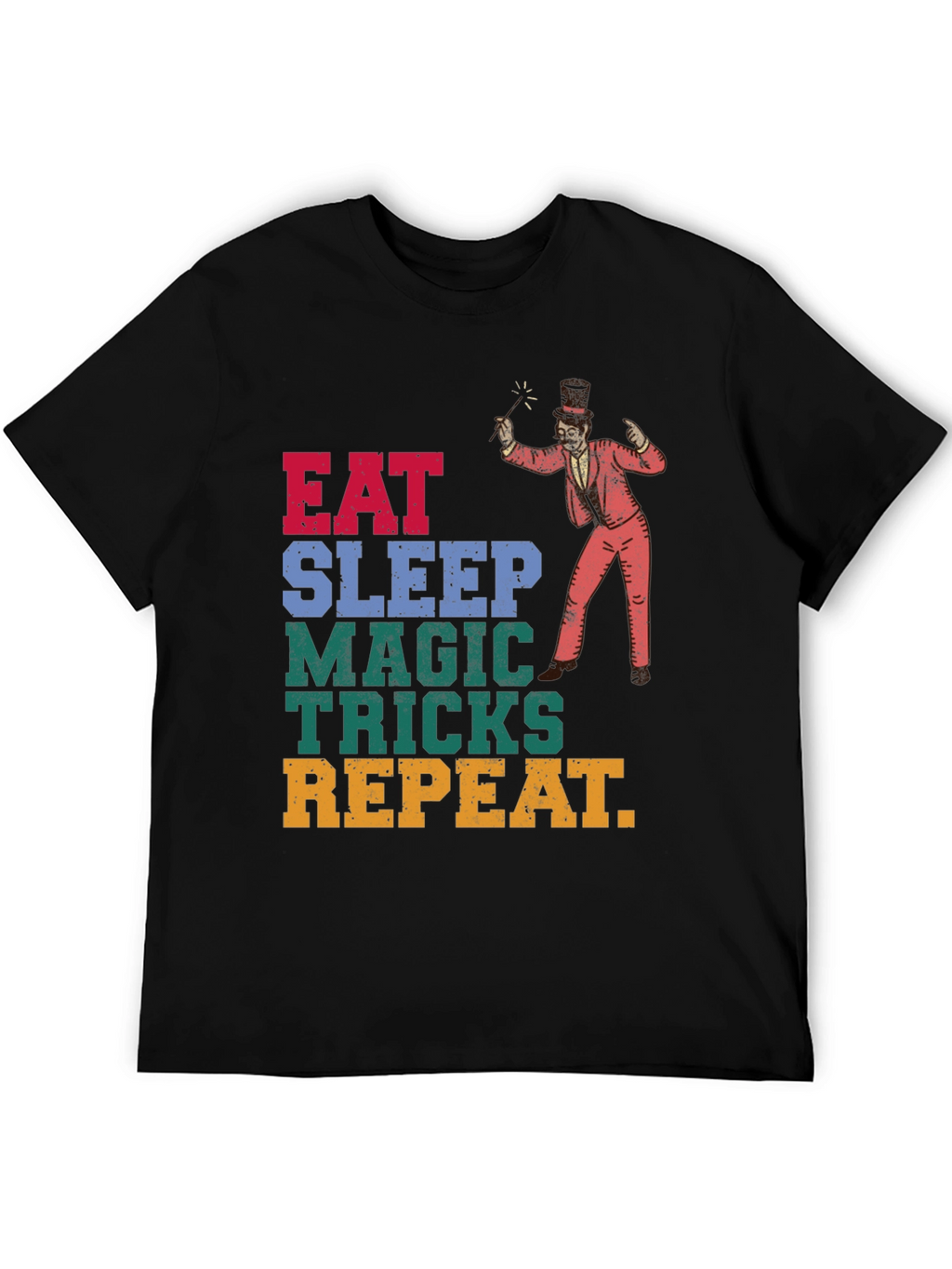 Eat Sleep Magic Tricks Repeat Graphic Tee