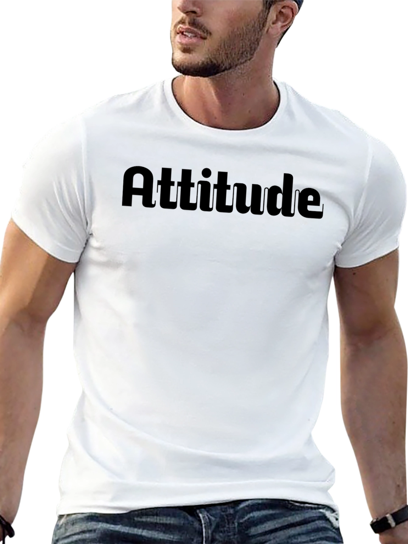 Attitude Graphic Tee - Mens Black T-Shirt